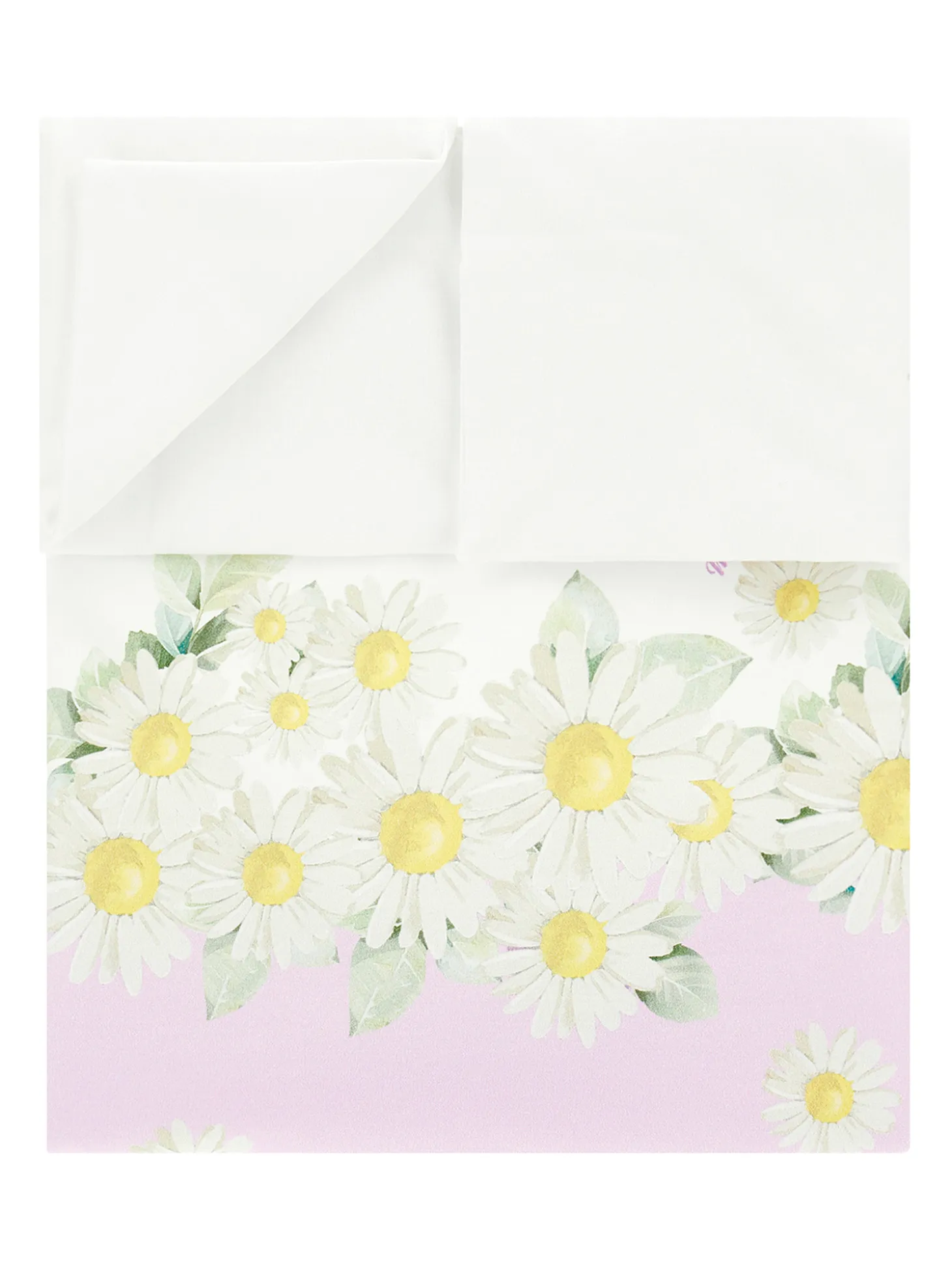 Copertina bicolor stampa margherite