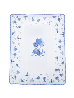 Copertina cotone marine