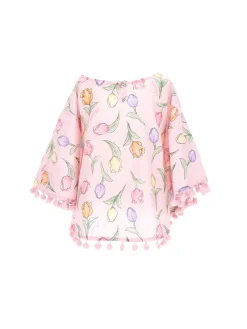 Copricostume mussola a poncho