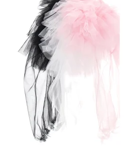 Coprispalle tulle mano seta