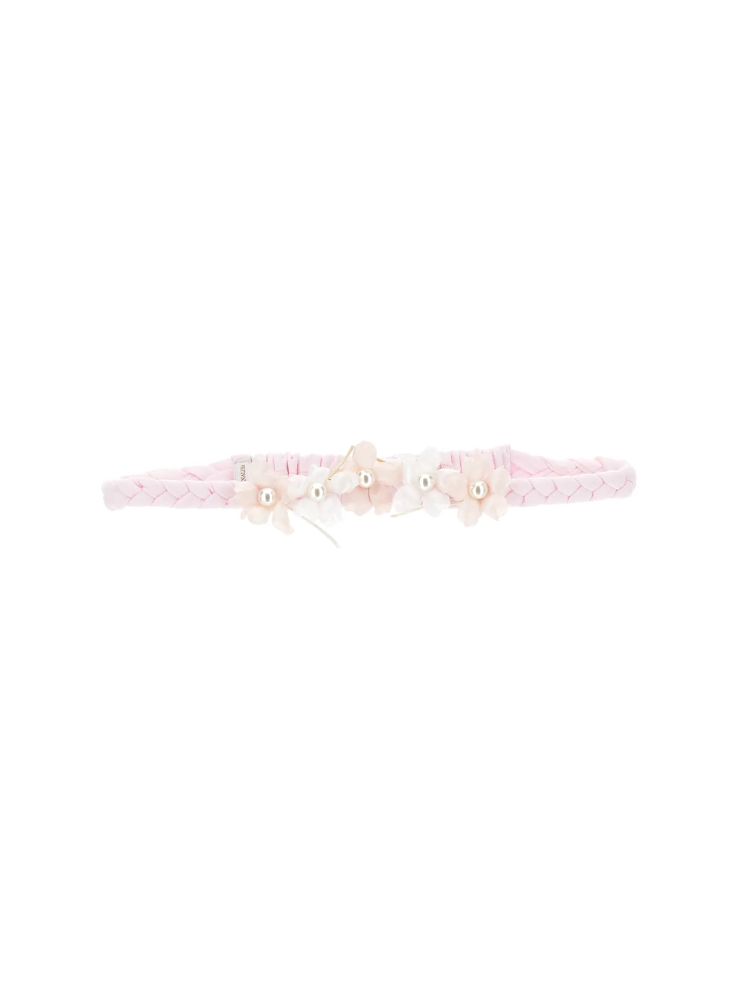 Coroncina per capelli in cotone e fiori