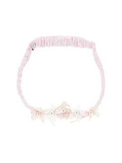 Coroncina per capelli in cotone e fiori