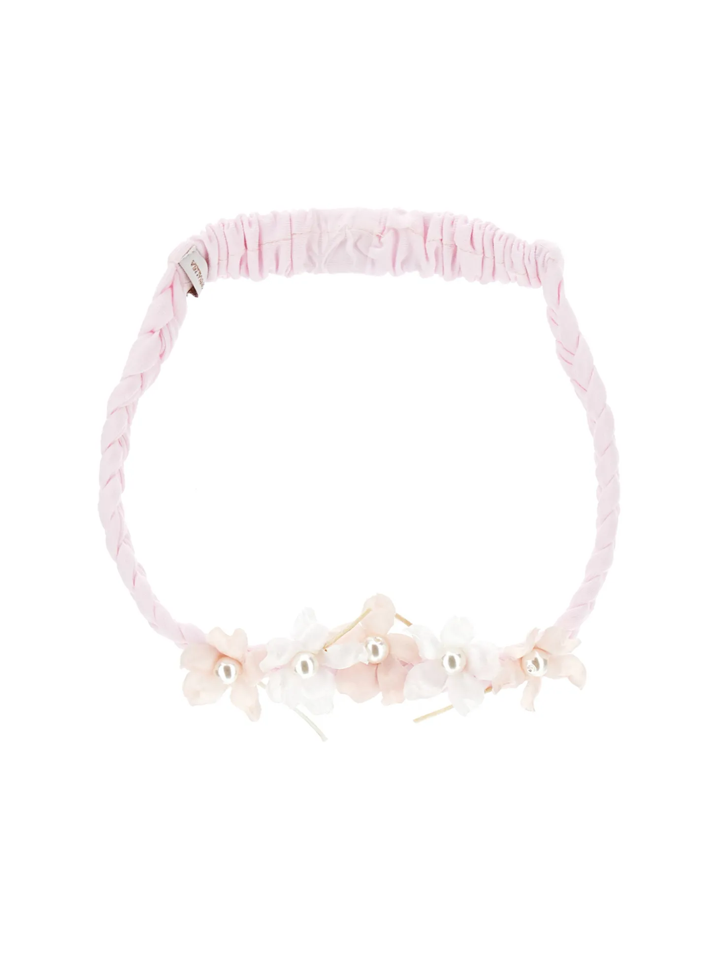 Coroncina per capelli in cotone e fiori