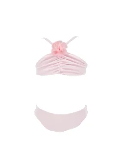 Costume due pezzi con pompon in tulle