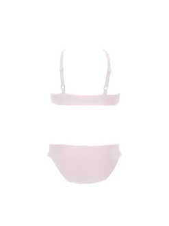 Costume due pezzi con pompon in tulle