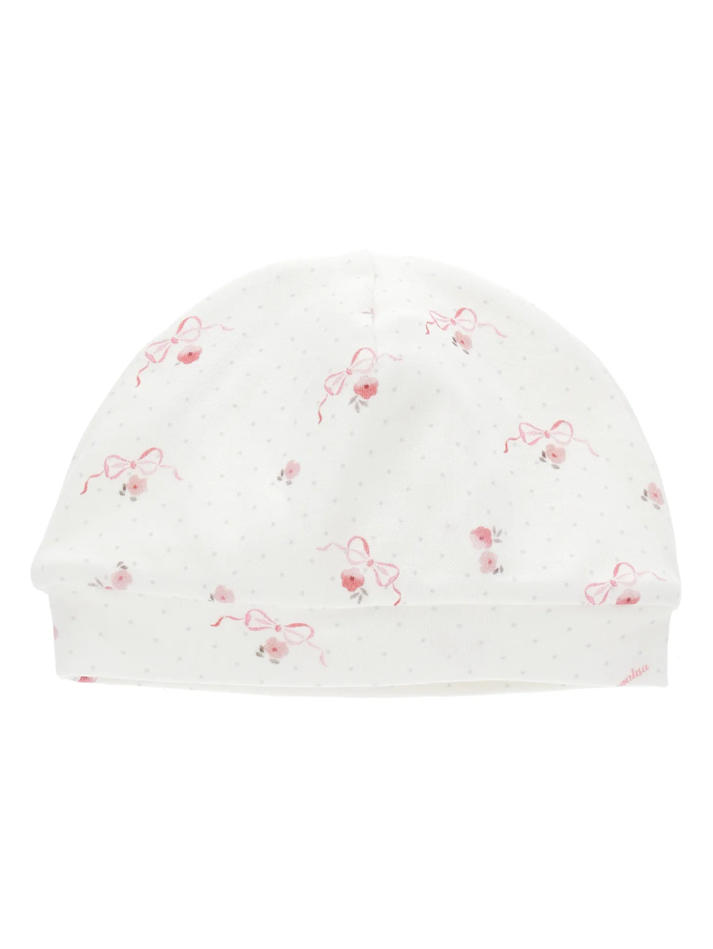 Cuffietta jersey floreale