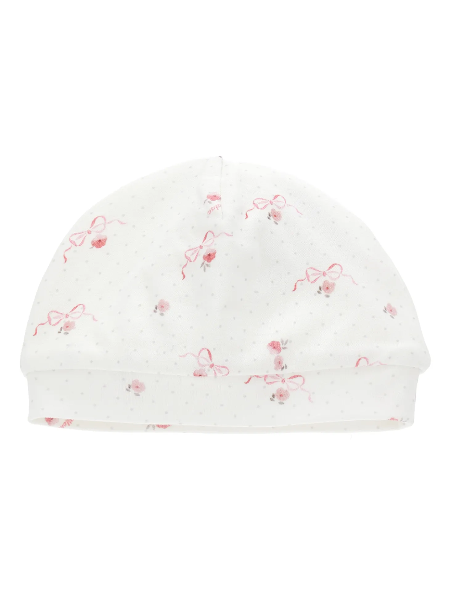 Cuffietta jersey floreale
