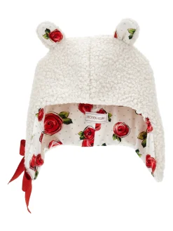 Cuffietta peluche con fiocco