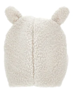 Cuffietta peluche con fiocco