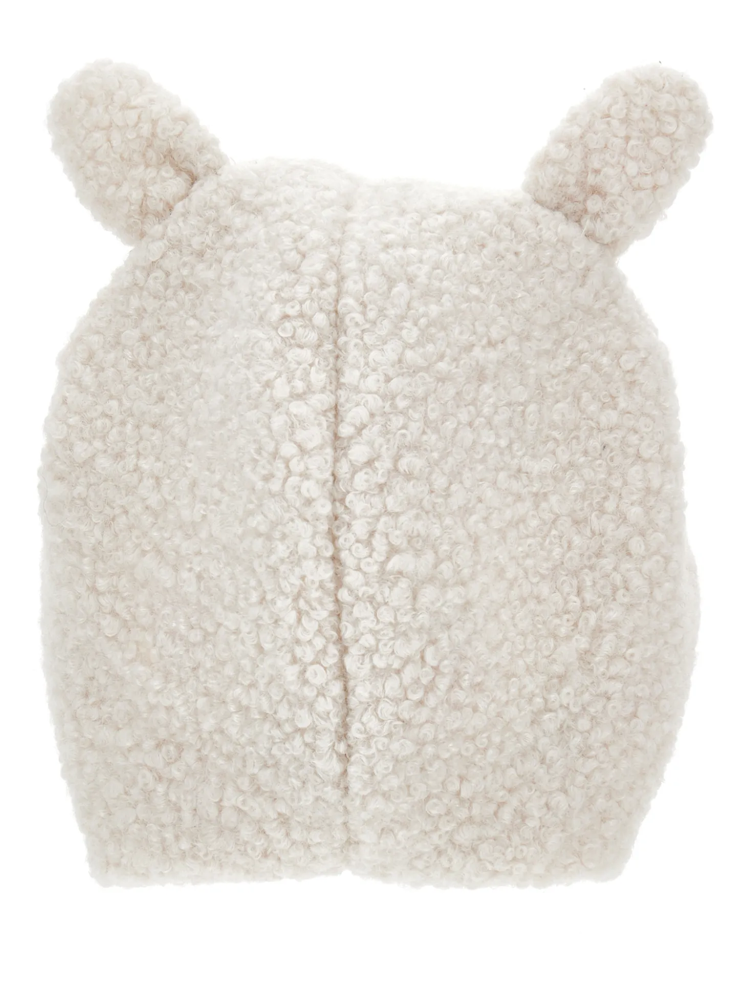 Cuffietta peluche con fiocco