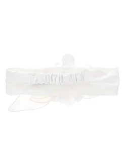 Fascia jersey con maxifiore organza