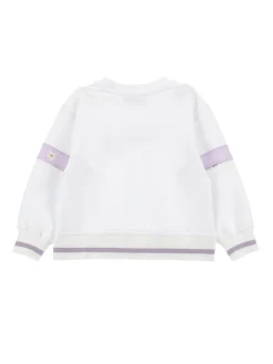 Felpa aperta con logo strass