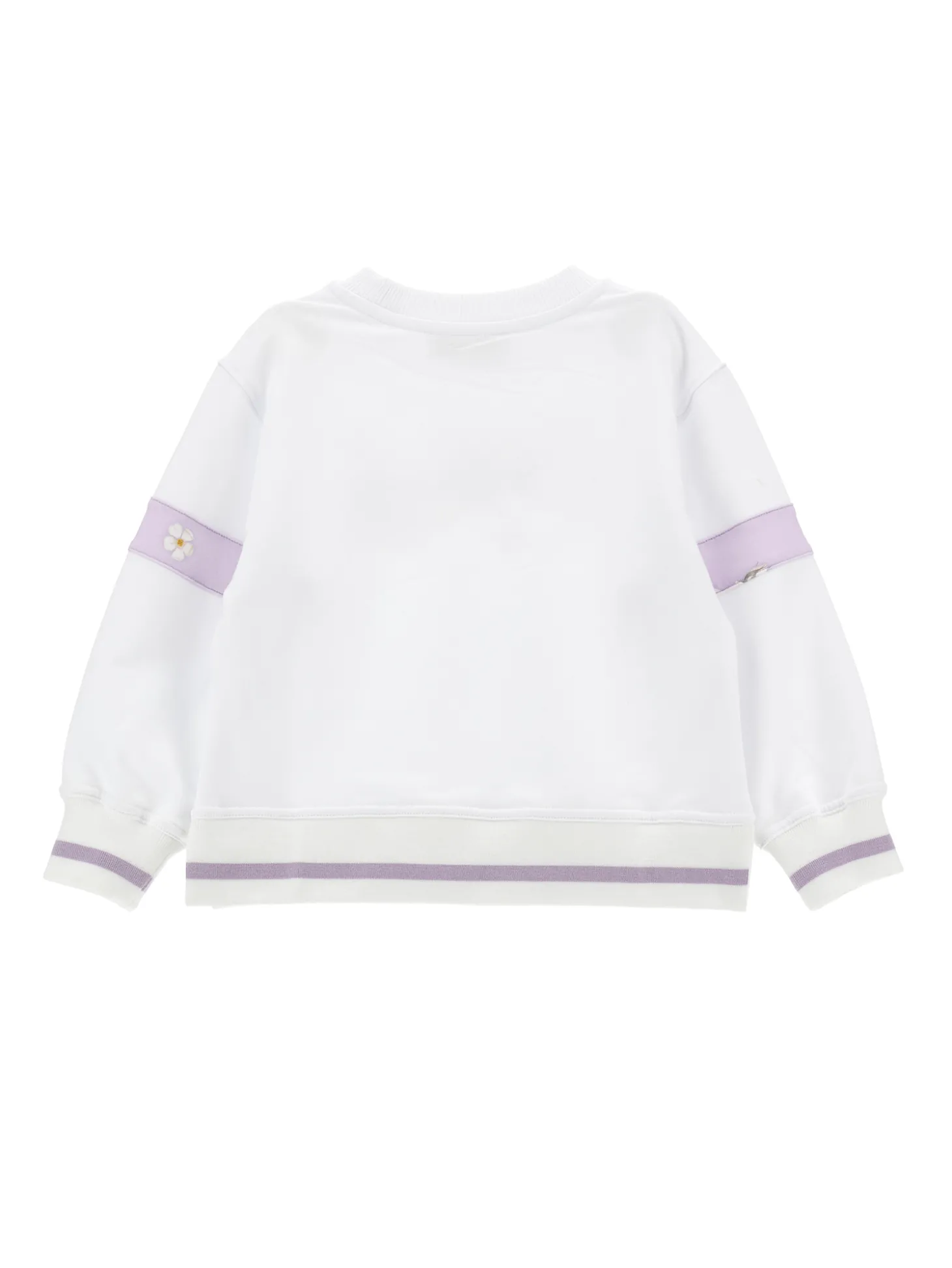 Felpa aperta con logo strass