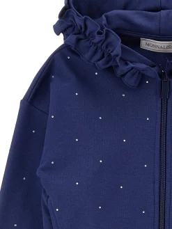 Felpa aperta con strass