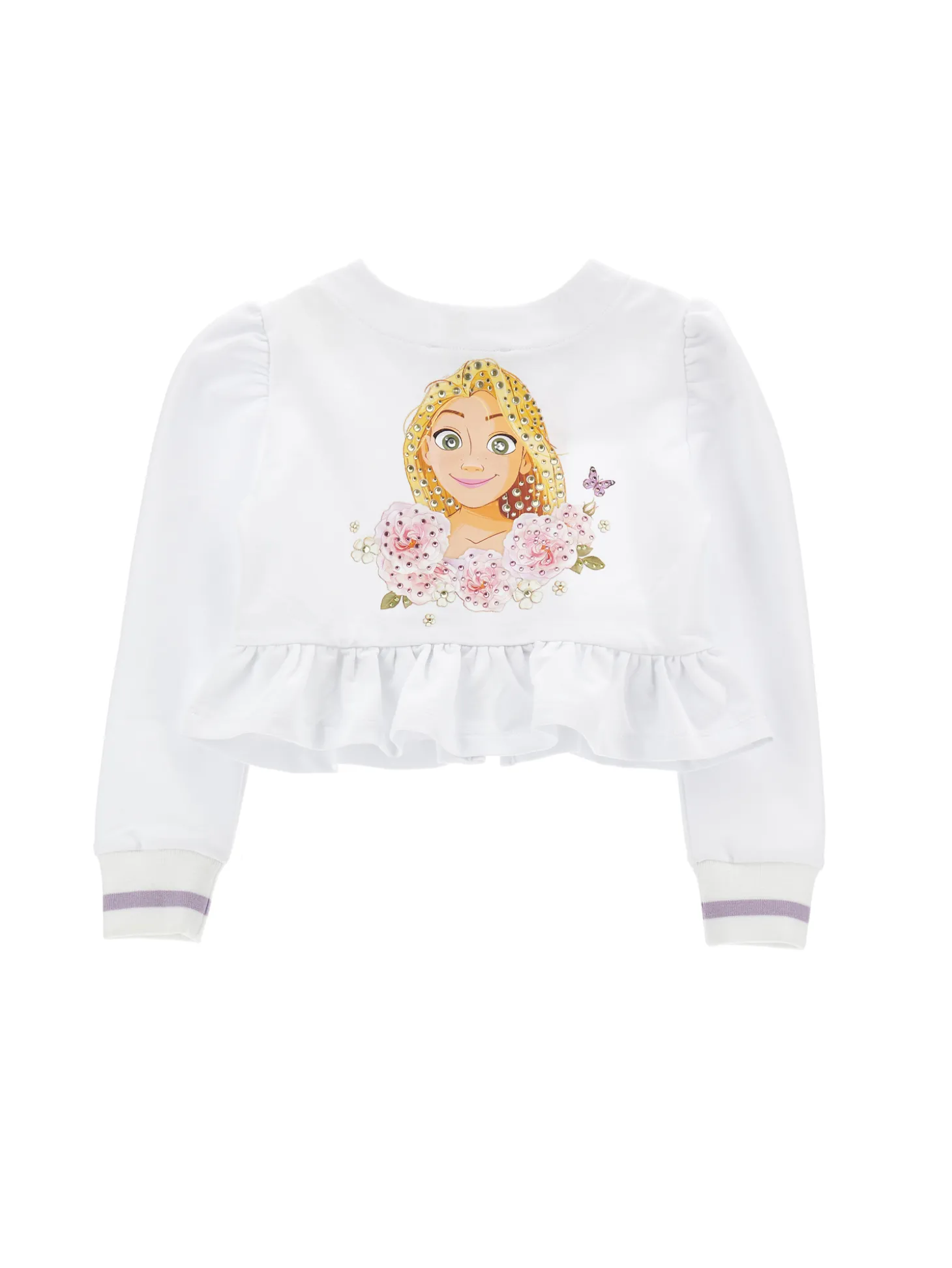 Felpa aperta Rapunzel con galette