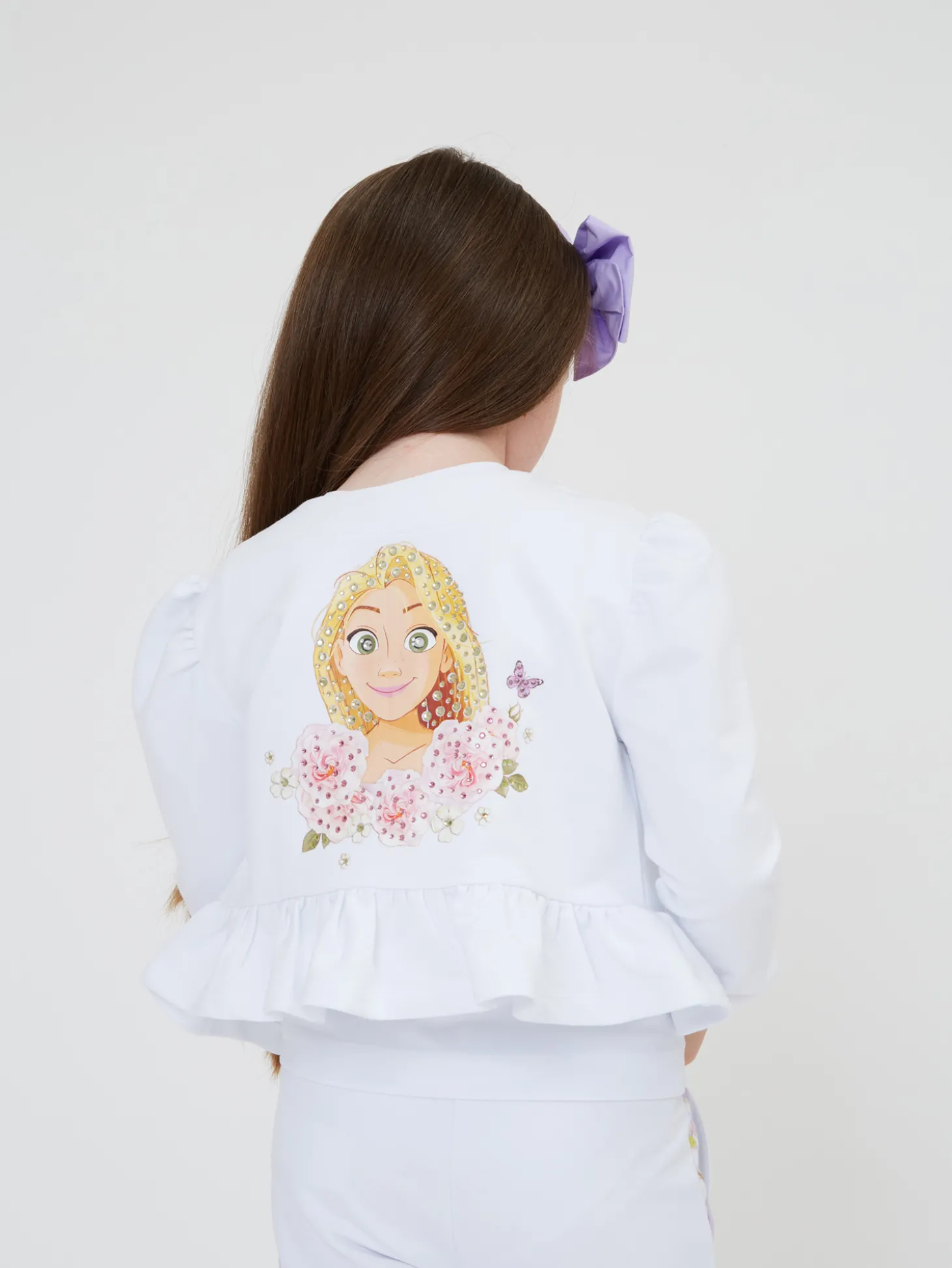 Felpa aperta Rapunzel con galette