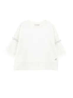 Felpa chic con tulle