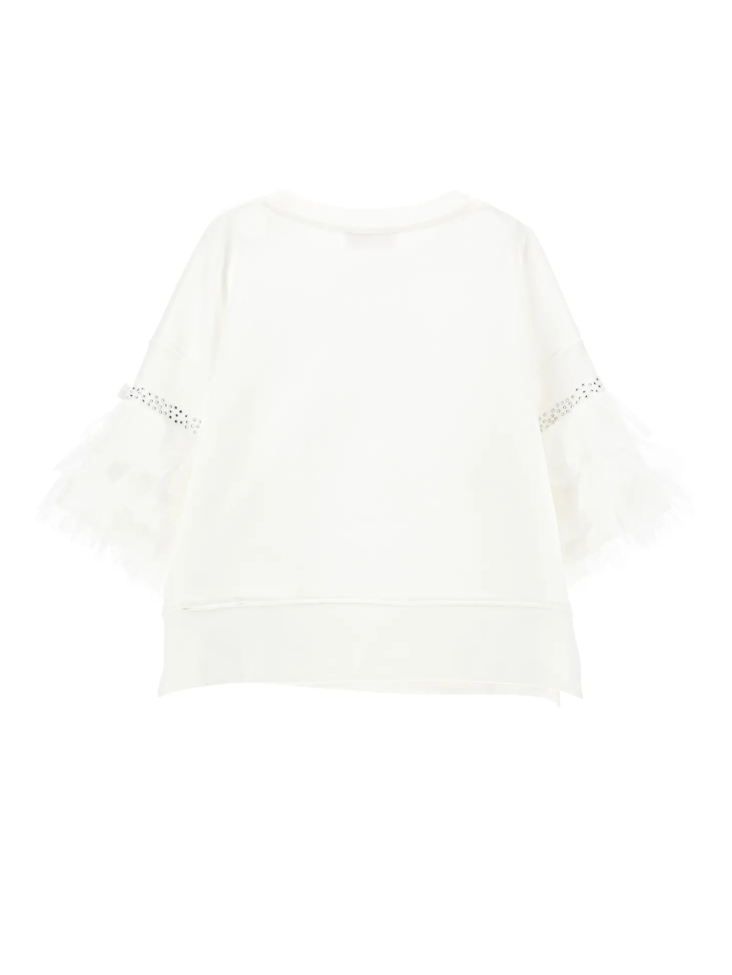 Felpa chic con tulle