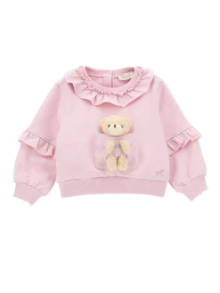 Felpa chiusa con teddy bear