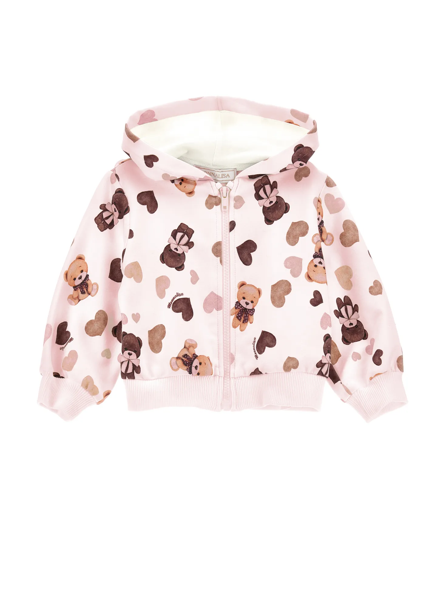 Felpa con cappuccio stampa overall
