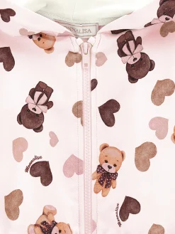 Felpa con cappuccio stampa overall