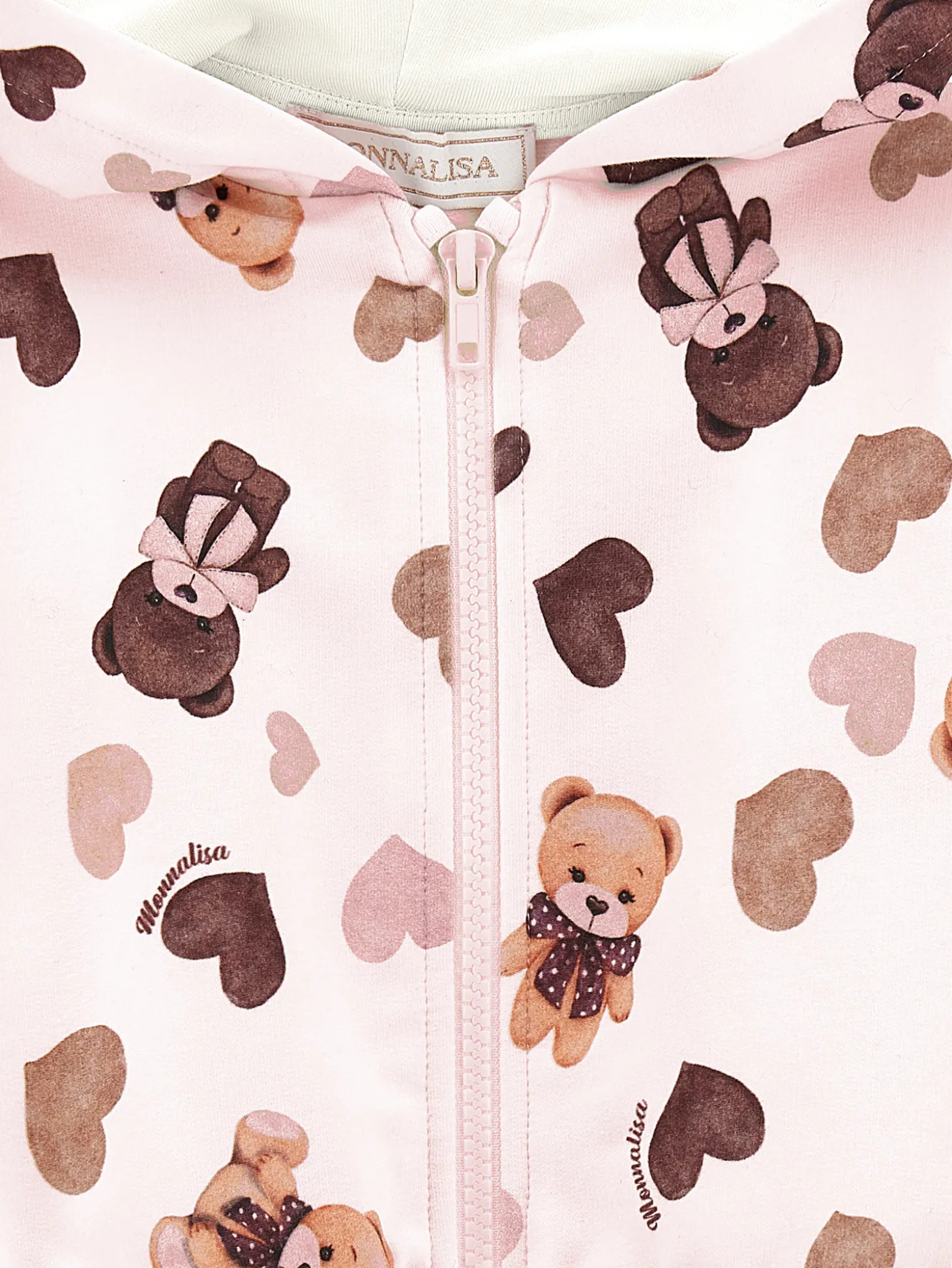 Felpa con cappuccio stampa overall
