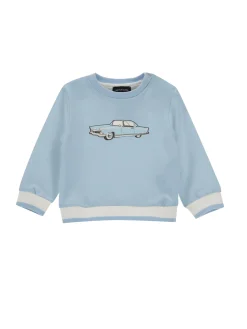 Felpa cotone con auto vintage