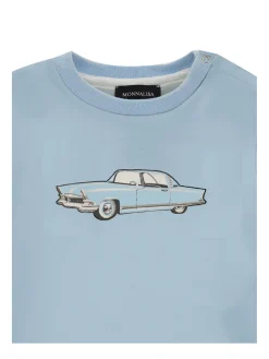 Felpa cotone con auto vintage
