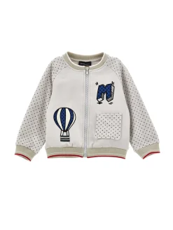 Felpa cotone con zip
