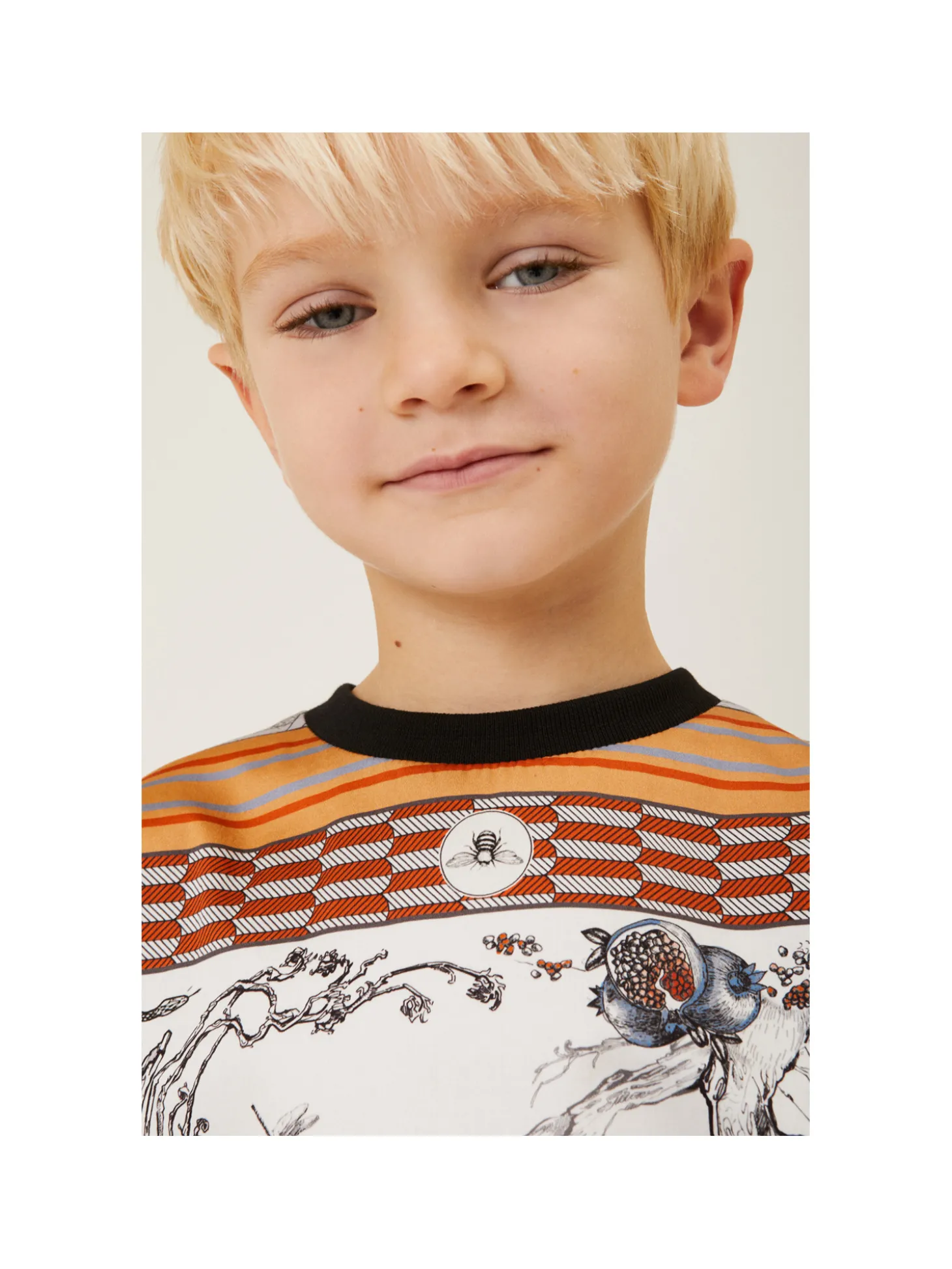 Felpa cotone stampa foulard