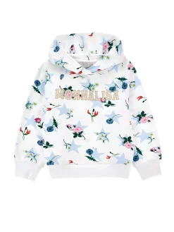 Felpa cotone stelle e fiori