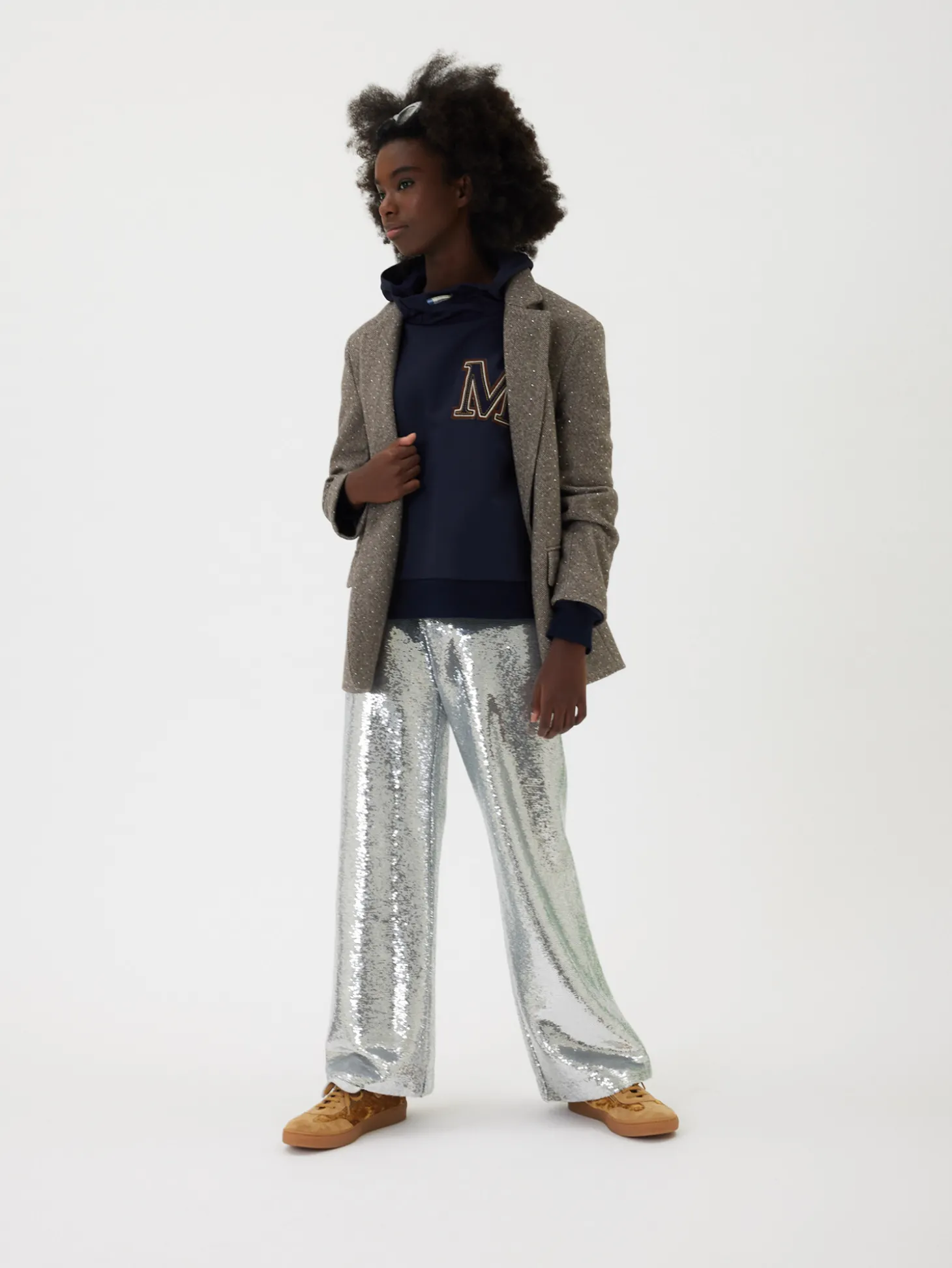Felpa hoodie acetato