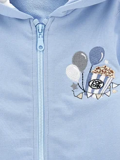 Felpa hoodie bicolor