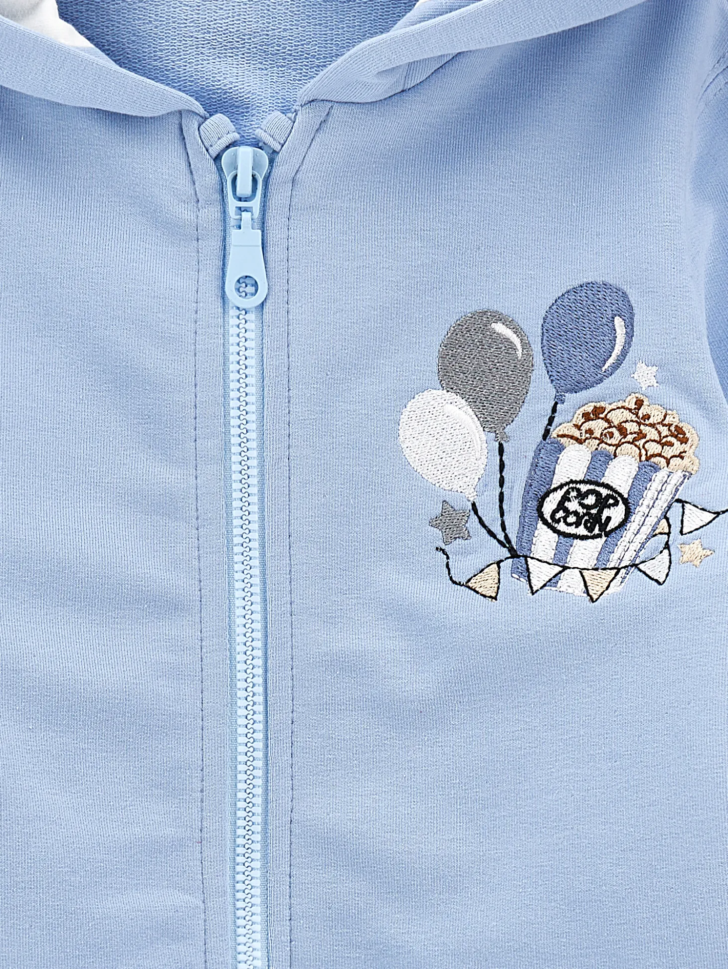 Felpa hoodie bicolor
