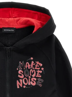 Felpa hoodie bicolor