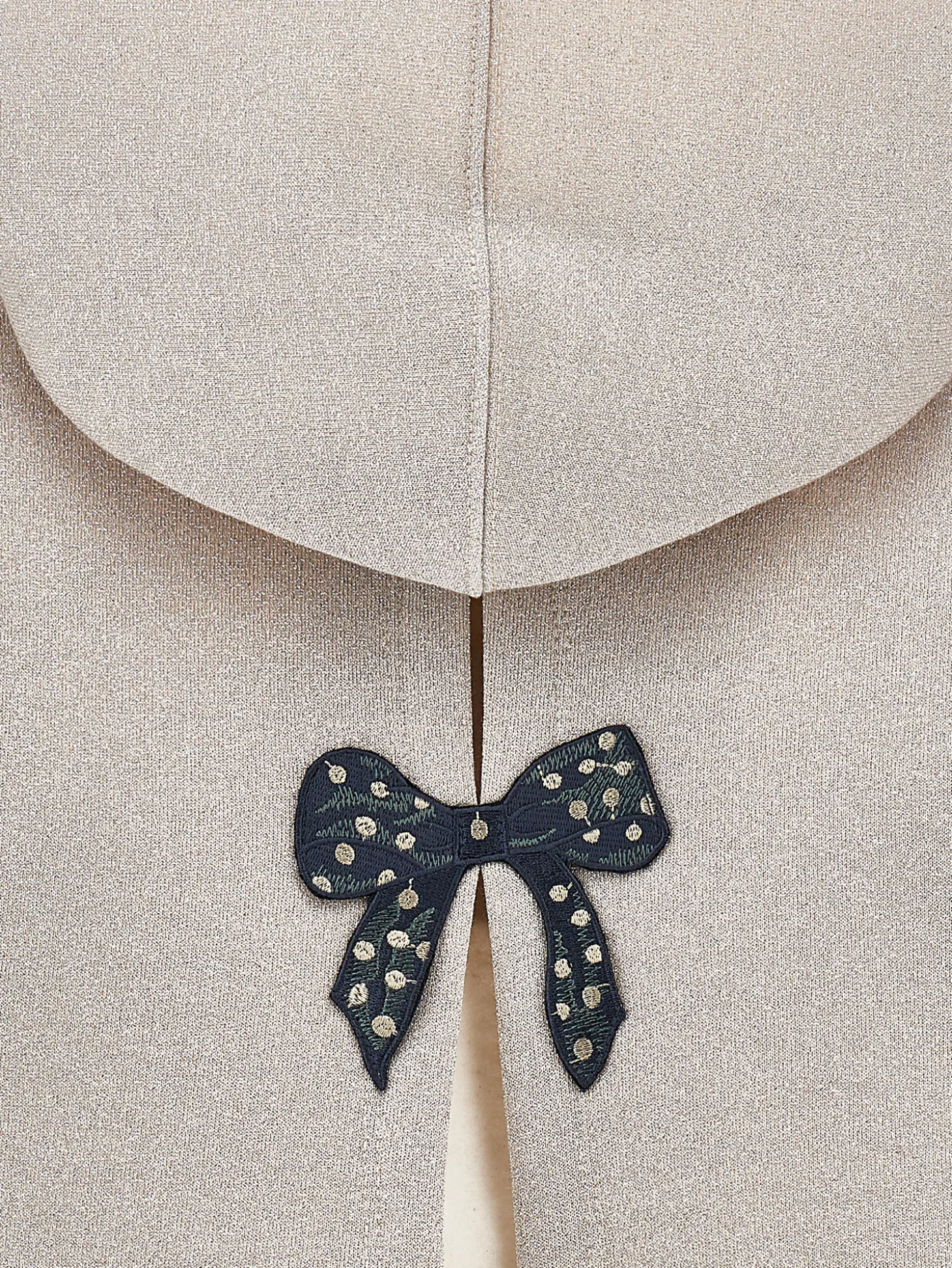 Felpa lurex con cappuccio