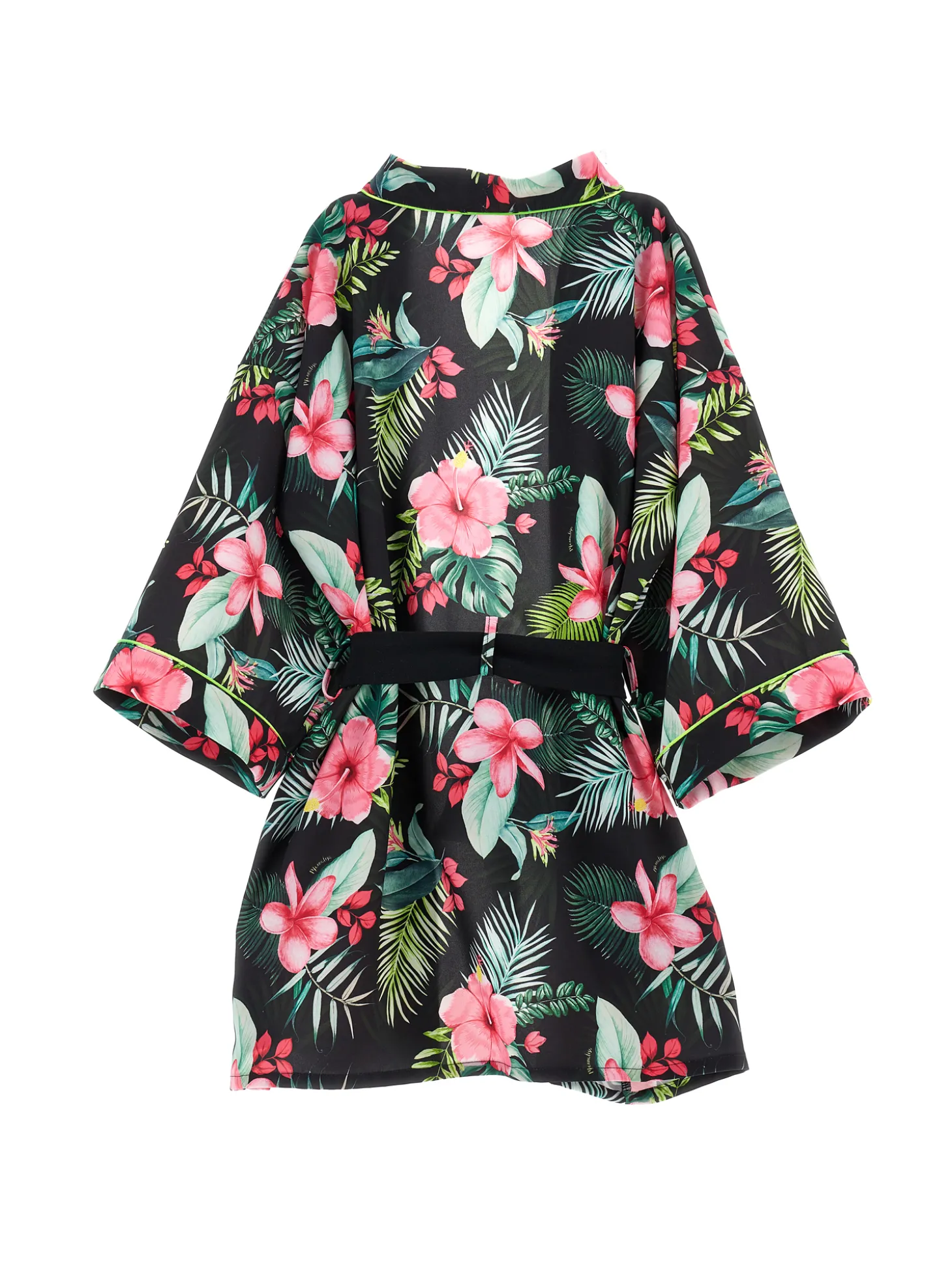 Giacca kimono stampa jungle