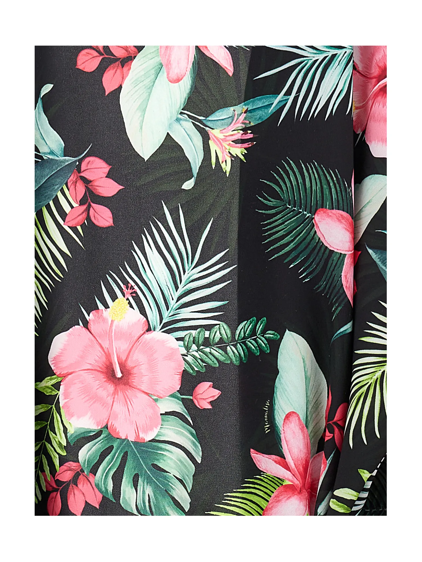 Giacca kimono stampa jungle