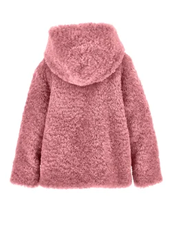 Giacca peluche con cappuccio