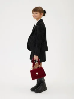 Giacca punto Milano glitter check
