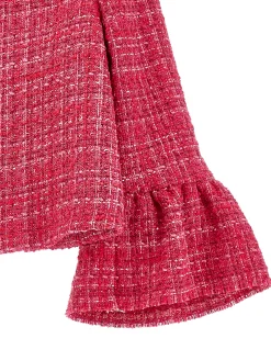 Giacchino boucl&eacute; m&egrave;lange
