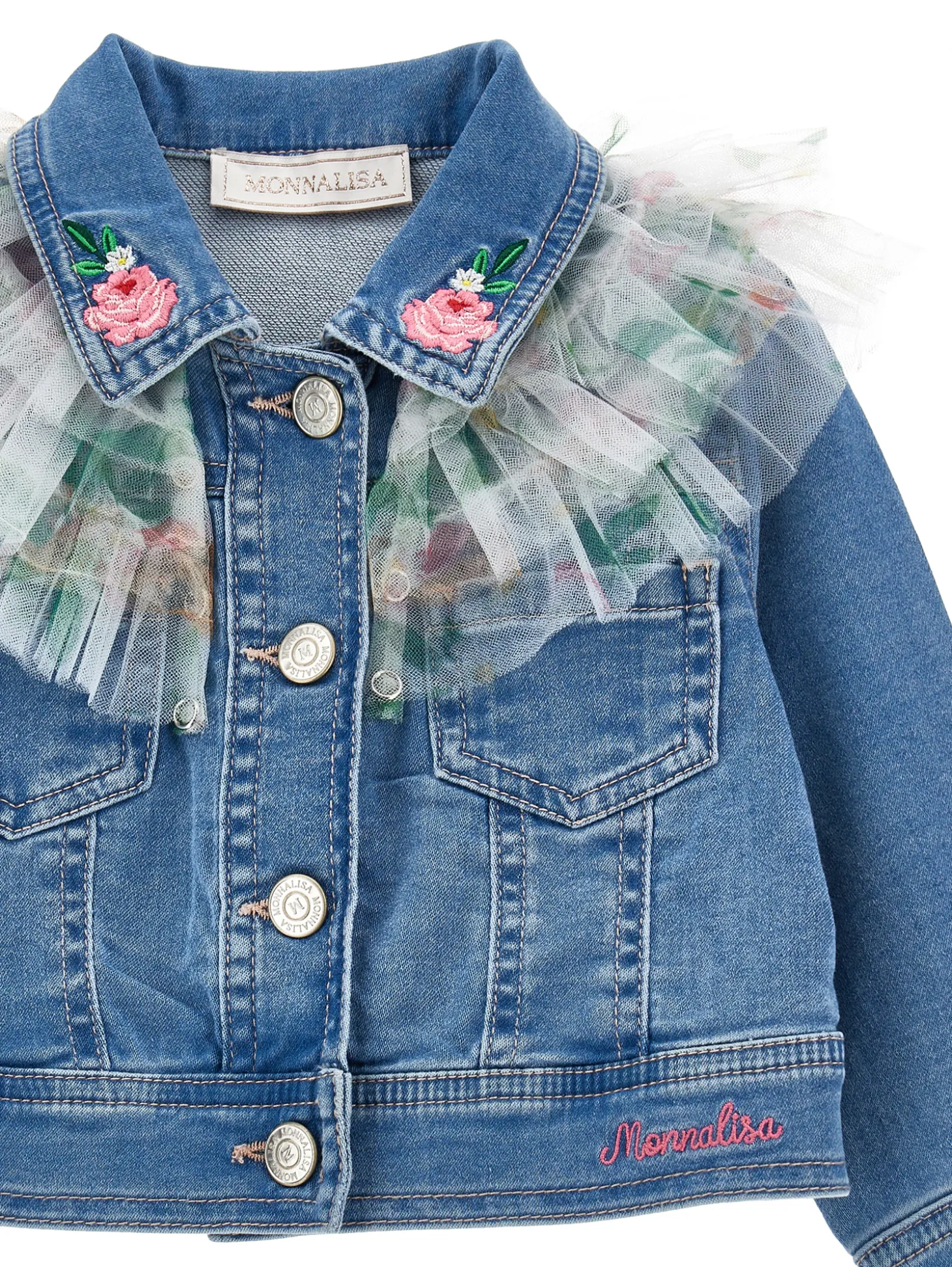 Giacchino denim con galette