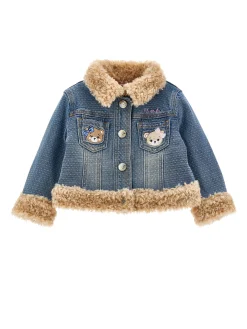 Giacchino denim jacquard