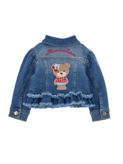 Giacchino denim ricamato