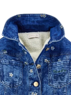 Giacchino jeans con peluche
