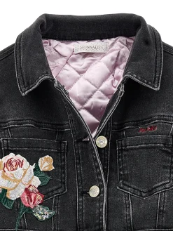 Giacchino jeans ricamato