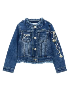 Giacchino jeans ricamato