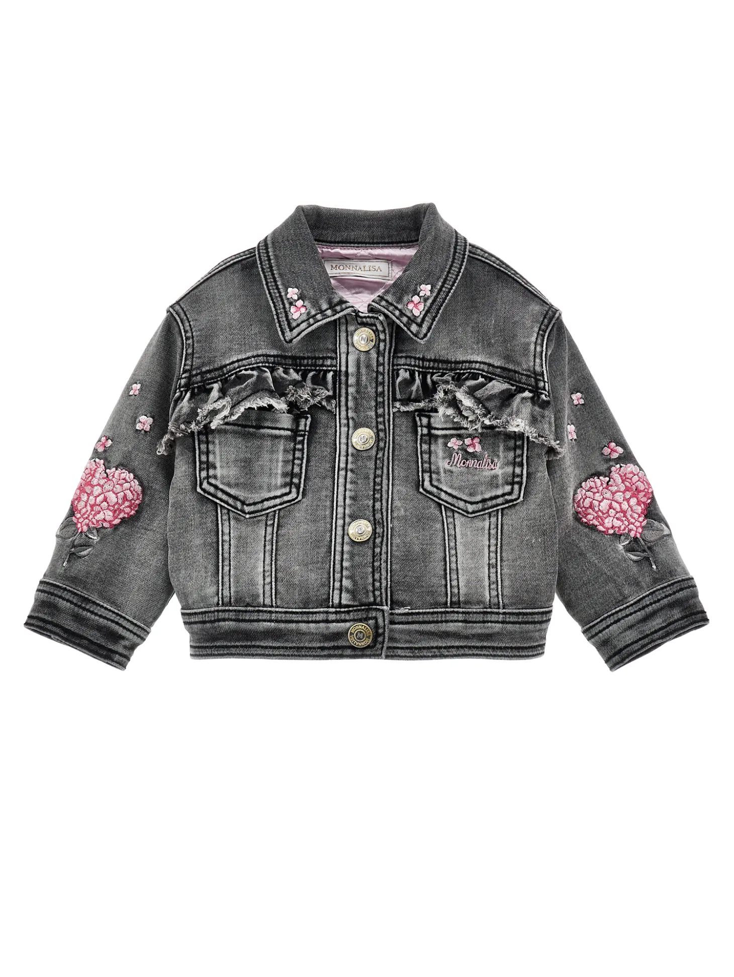 Giacchino jeans ricamato