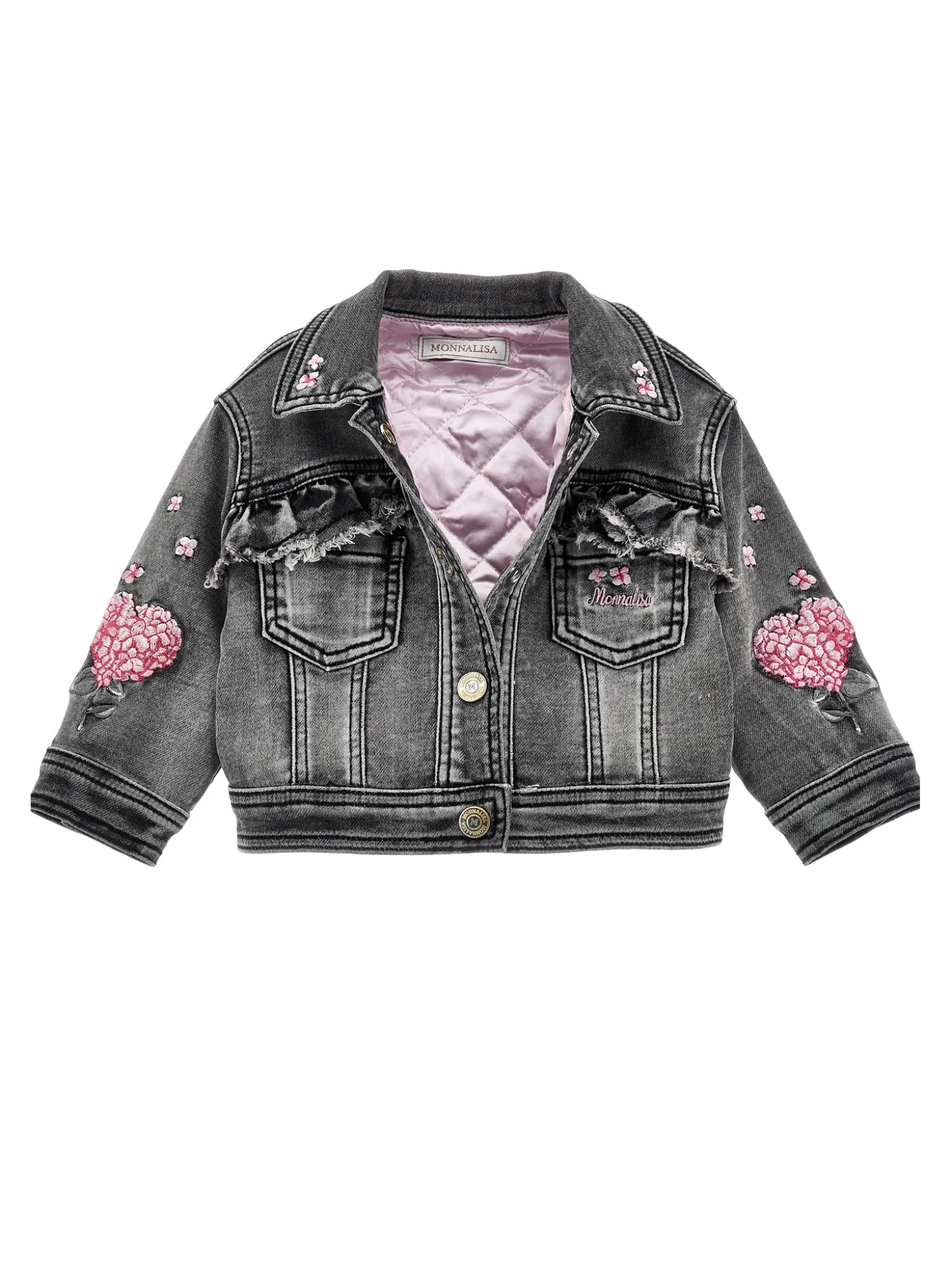 Giacchino jeans ricamato