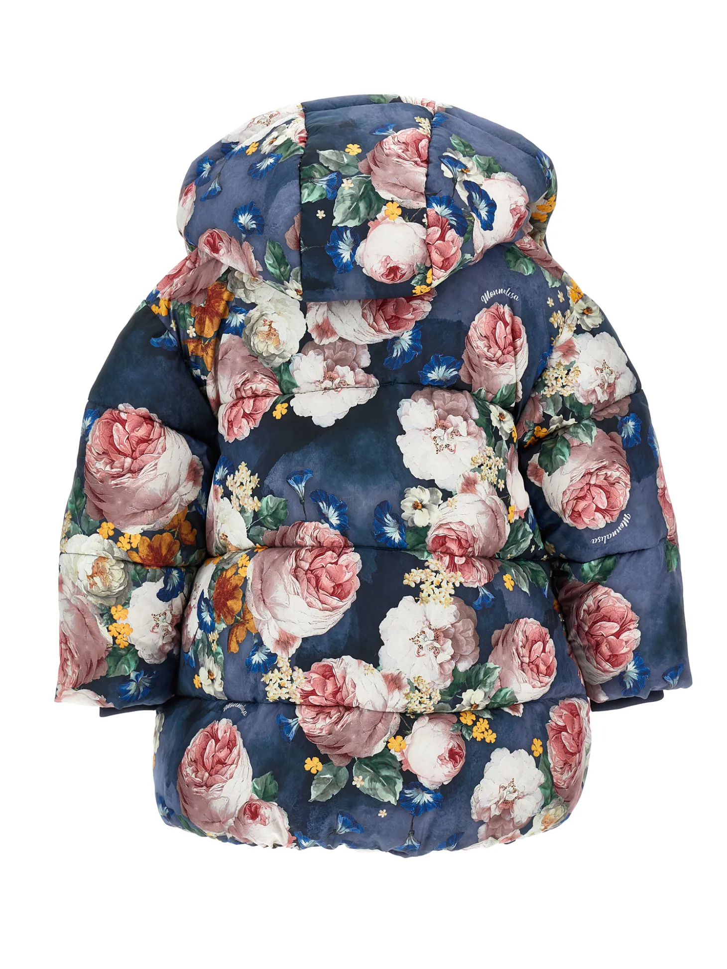 Giaccone imbottito rose barocche